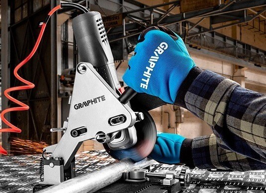 Cięcie szlifierką kątową GRAPHITE 59G187