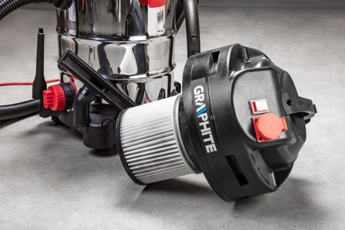 Odkurzacz przemysłowy GRAPHITE 59G607 z filtrem