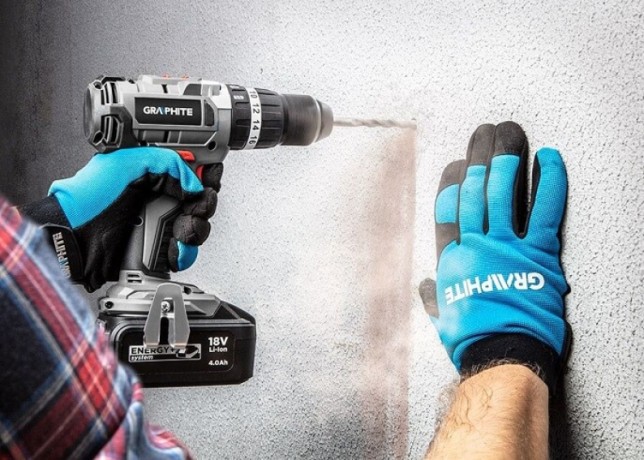 Wiertarko-wkrętarka GRAPHITE 58G020 - wiercenie