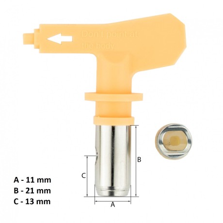 Wymiary dyszy malarskiej