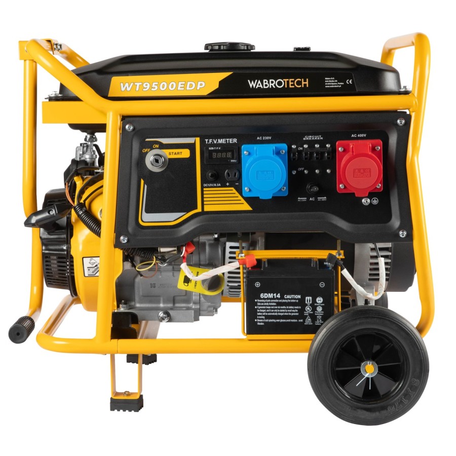 Agregat prądotwórczy WABROTECH WT9500EDP - widok boczny