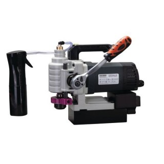 Wiertarka magnetyczna Optimum DM 38 VF - widok z boku na sprzęt