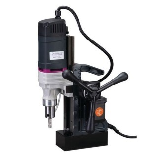 Wiertarka magnetyczna Optimum 35 PF - prezentacja z ukosa