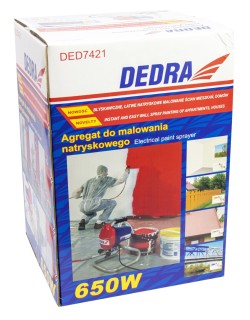 Agregat malarski hydrodynamiczny DEDRA DED7421 - opakowanie