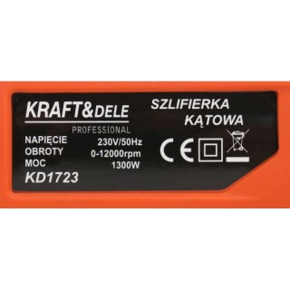 Szlifierka Kraft&Dele KD1723 - parametry