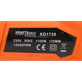 Szlifierka kątowa Kraft&Dele KD1720 - parametry
