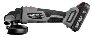 Szlifierka kątowa akumulatora GRAPHITE 58G026 - widok boczny
