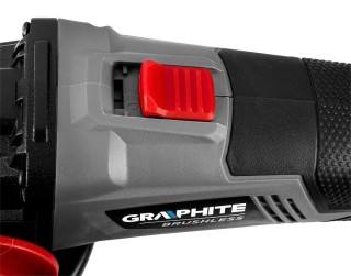 Szlifierka kątowa akumulatora GRAPHITE 58G026 - włącznik