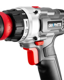 Wiertarko-wkrętarka akumulatorowa GRAPHITE 58G022-AD - regulacja momentu obrotowego