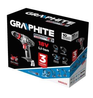 Wiertarko-wkrętarka akumulatorowa GRAPHITE 58G022 - opakowanie