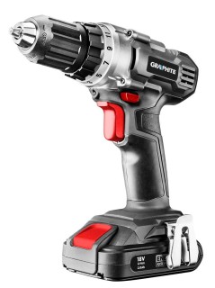 Wiertarko-wkrętarka akumulatorowa GRAPHITE 58G000 z zamontowanym akumulatorem