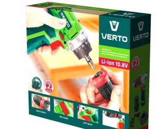 Wiertarko-wkrętarka akumulatorowa VERTO 50G273 - opakowanie