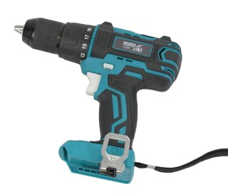 Wiertarko-wkrętarka akumulatorowa DEDRA DED7042 - bok urządzenia