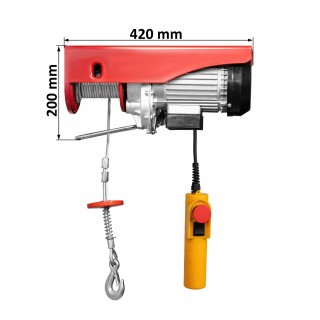 Wciągarka elektryczna PA800 - wymiary