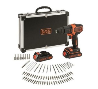 Wiertarko-wkrętarka Black+Decker BDBDCHD18BAFC-QW - zestaw